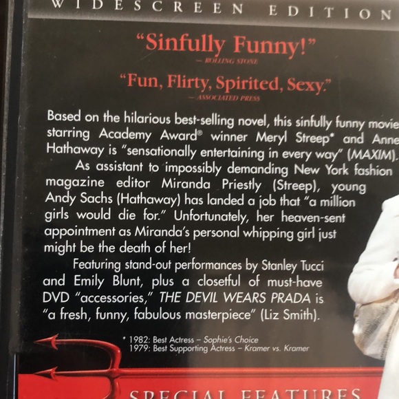 The Devil Wears Prada DVD Widescreen Edition - Picture 7 of 8